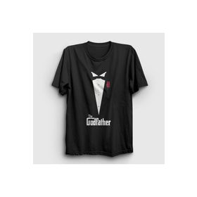 Presmono Tuxedo Film Baba The Godfather Siyah Unisex T-shirt