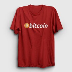 Presmono Unisex Btc Bitcoin Kırmızı T-Shirt