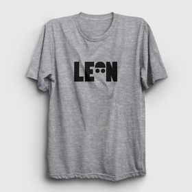 Presmono Unisex Cap Film Leon Gri Kolsuz T-shirt