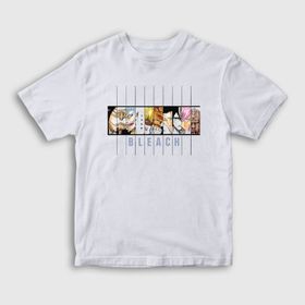 Presmono Unisex Çocuk Espada Anime Bleach Beyaz T-Shirt
