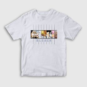 Presmono Unisex Çocuk Espada Anime Bleach Beyaz T-Shirt