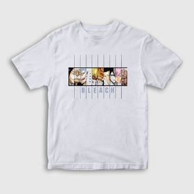 Presmono Unisex Çocuk Espada Anime Bleach Beyaz T-Shirt