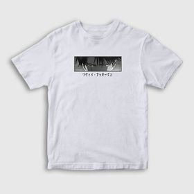 Presmono Unisex Çocuk Levi Anime Attack On Titan Beyaz T-Shirt