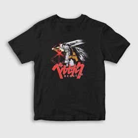 Presmono Unisex Çocuk Sacrifice Anime Berserk Siyah T-Shirt