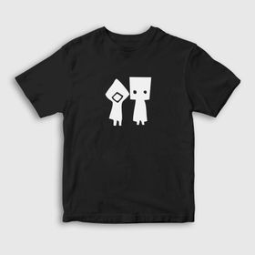Presmono Unisex Çocuk Six And Mono Little Nightmares Siyah T-Shirt