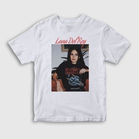 Presmono Unisex Çocuk Space Lana Del Rey Beyaz T-Shirt