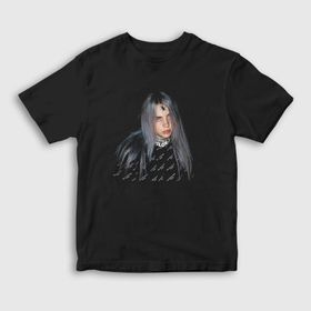 Presmono Unisex Çocuk Spider V2 Billie Eilish Siyah T-Shirt