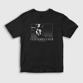 Presmono Unisex Çocuk Ulquiorra Anime Bleach Siyah T-Shirt