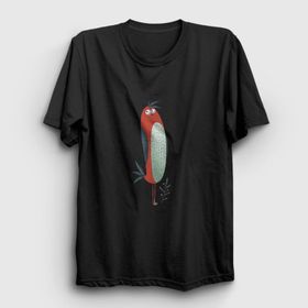 Presmono Unisex Cool Bird Kuş Kolsuz Beyaz T-shirt