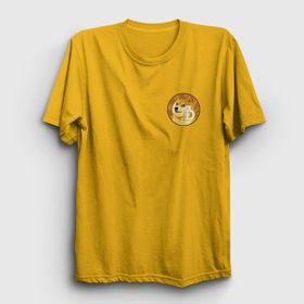 Presmono Unisex Dogecoin Bitcoin Kolsuz Siyah T-Shirt