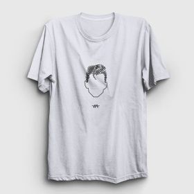 Presmono Unisex Face Arctic Monkeys Beyaz T-Shirt
