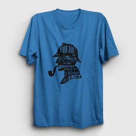 Presmono Unisex Fact Sherlock Holmes Beyaz T-Shirt