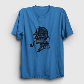 Presmono Unisex Fact Sherlock Holmes Beyaz T-Shirt