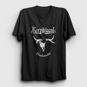 Presmono Unisex Finland Korpiklaani Siyah T-Shirt