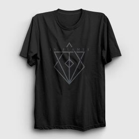 Presmono Unisex Fire In Flames Siyah T-Shirt