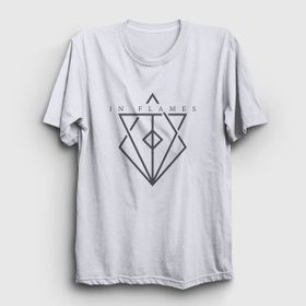 Presmono Unisex Fire In Flames Siyah T-Shirt