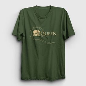 Presmono Unisex Gold Eagle Slayer Bordo T-Shirt