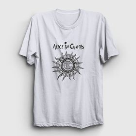 Presmono Unisex Gray Alice In Chains Haki T-Shirt