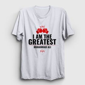 Presmono Unisex Greatest Muhammed Ali Beyaz T-Shirt