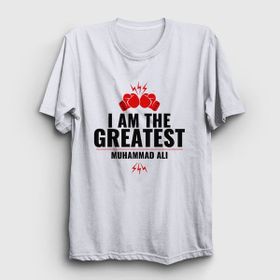 Presmono Unisex Greatest Muhammed Ali Beyaz T-Shirt