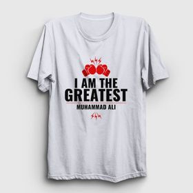 Presmono Unisex Greatest Muhammed Ali Beyaz T-Shirt