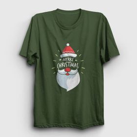 Presmono Unisex Haki Merry Christmas Noel Baba Santa Claus Yılbaşı T-shirt