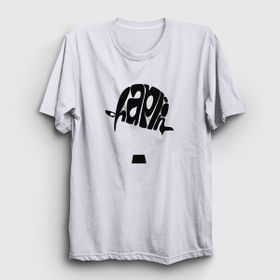 Presmono Unisex Hat Charlie Chaplin Beyaz T-Shirt