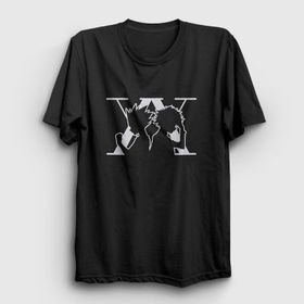 Presmono Unisex Killua And Gon Anime Hunter X Hunter Siyah T-Shirt