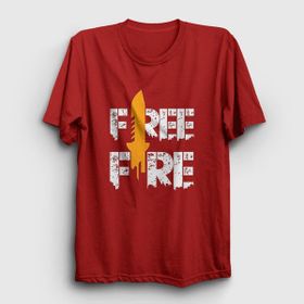Presmono Unisex Knife V2 Free Fire Siyah T-shirt