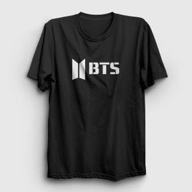 Presmono Unisex Logo Bts Mor T-shirt