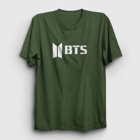 Presmono Unisex Logo Bts Mor T-shirt