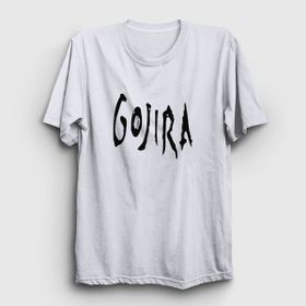 Presmono Unisex Logo Gojira Beyaz T-Shirt