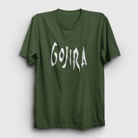 Presmono Unisex Logo Gojira Beyaz T-Shirt