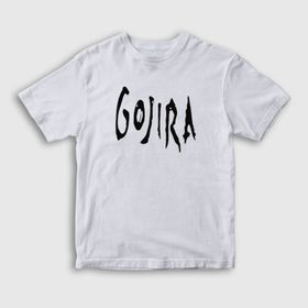 Presmono Unisex Logo Gojira Beyaz T-Shirt