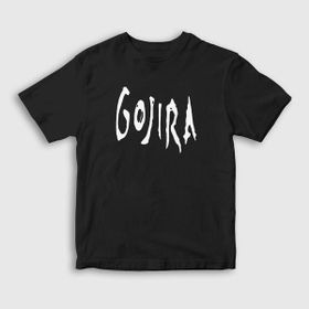 Presmono Unisex Logo Gojira Siyah T-Shirt
