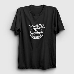 Presmono Unisex Logo Gorillaz Siyah T-Shirt