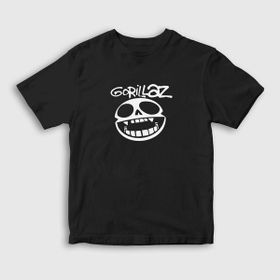 Presmono Unisex Logo Gorillaz Siyah T-Shirt