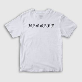 Presmono Unisex Logo Haggard Beyaz T-Shirt