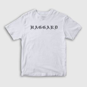Presmono Unisex Logo Haggard Beyaz T-Shirt