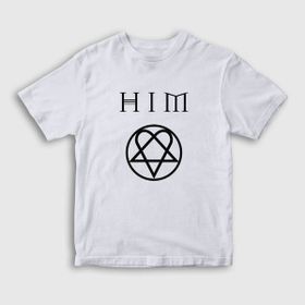 Presmono Unisex Logo Him Beyaz T-Shirt