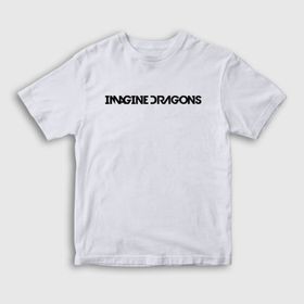 Presmono Unisex Logo Imagine Dragons Siyah T-Shirt