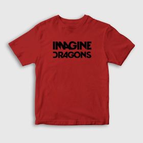 Presmono Unisex Logo Imagine Dragons Siyah T-Shirt
