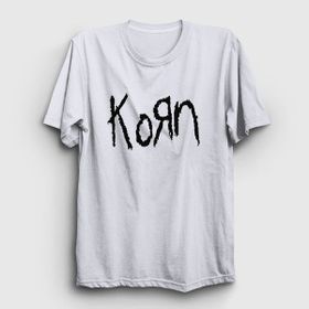 Presmono Unisex Logo Korn Beyaz T-Shirt