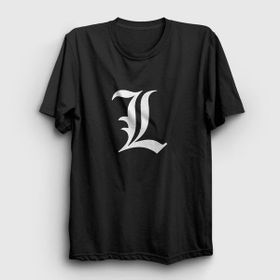 Presmono Unisex Logo L Anime Death Note Siyah T-Shirt
