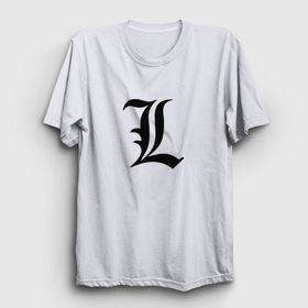 Presmono Unisex Logo L Anime Death Note Siyah T-Shirt