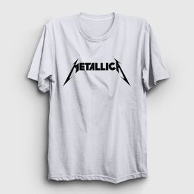 Presmono Unisex Logo Metallica Mavi T-Shirt