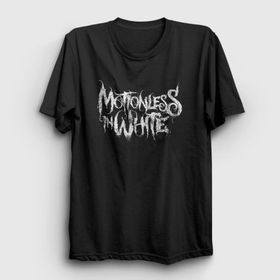 Presmono Unisex Logo Motionless In White Siyah T-Shirt