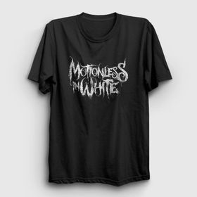 Presmono Unisex Logo Motionless In White Siyah T-Shirt