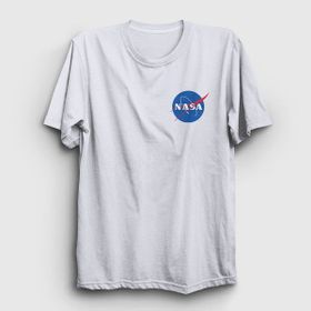 Presmono Unisex Logo Nasa Space Uzay Gri T-Shirt