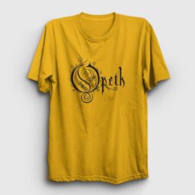 Presmono Unisex Logo Opeth Beyaz T-Shirt